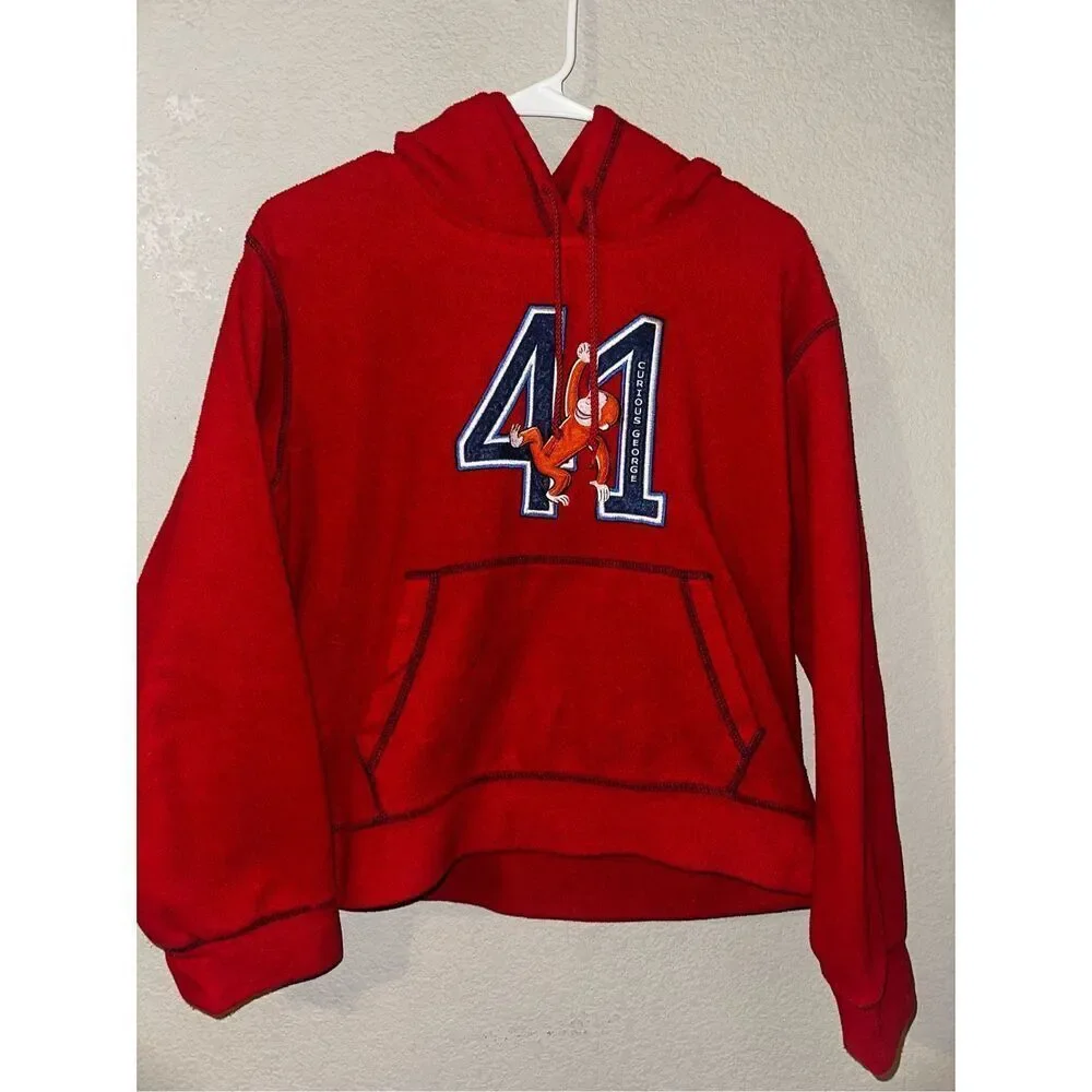 Vintage Curious George Kids Hoodie